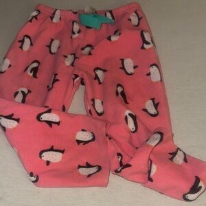 Kids Size 3T Carter's Pink Penguin Pajama Bottoms